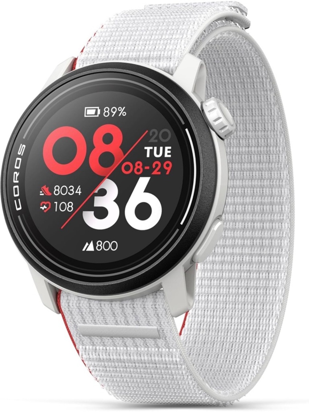 New in box! Coros Pace 3 Smartwatch - White Case with Red Accents